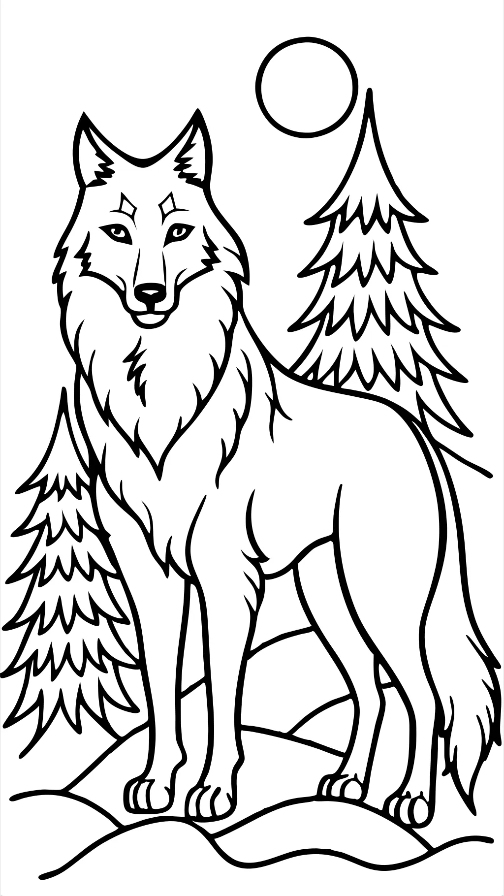 coloriage loup